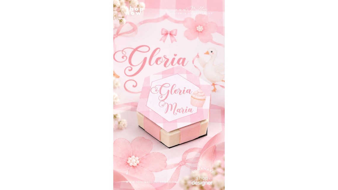 Trusou Botez Fetiță Silly Goose Gâsculiță Roz Personalizată 5